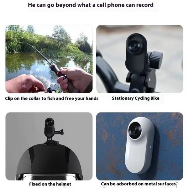 Mini 4K Wearable Sports Camera – Black/White | No Card / 16GB–128GB - Image 4