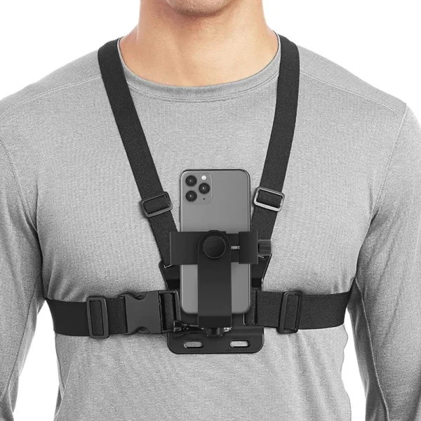 Adjustable Chest Mount Harness for Smartphones & Action Cameras - Image 2