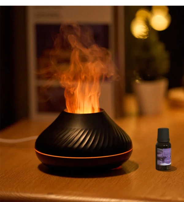 Flame Effect Aromatherapy Humidifier –  LED